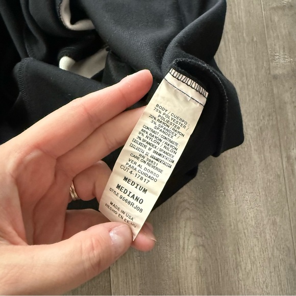 Y2K XOXO Black & White T Stripe Classic A Line Dress - Picture 4 of 4